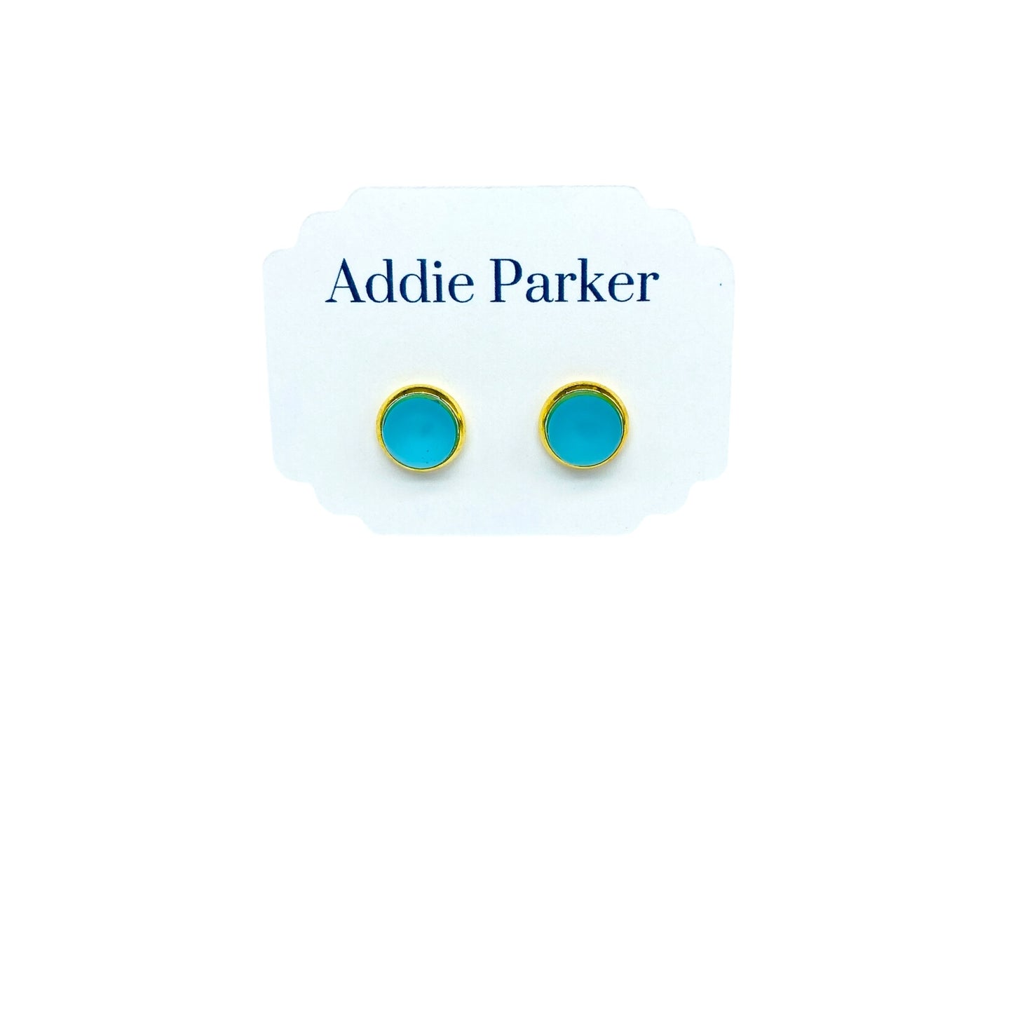 Small Sea Glass Stud - Light Blue (SG 39)