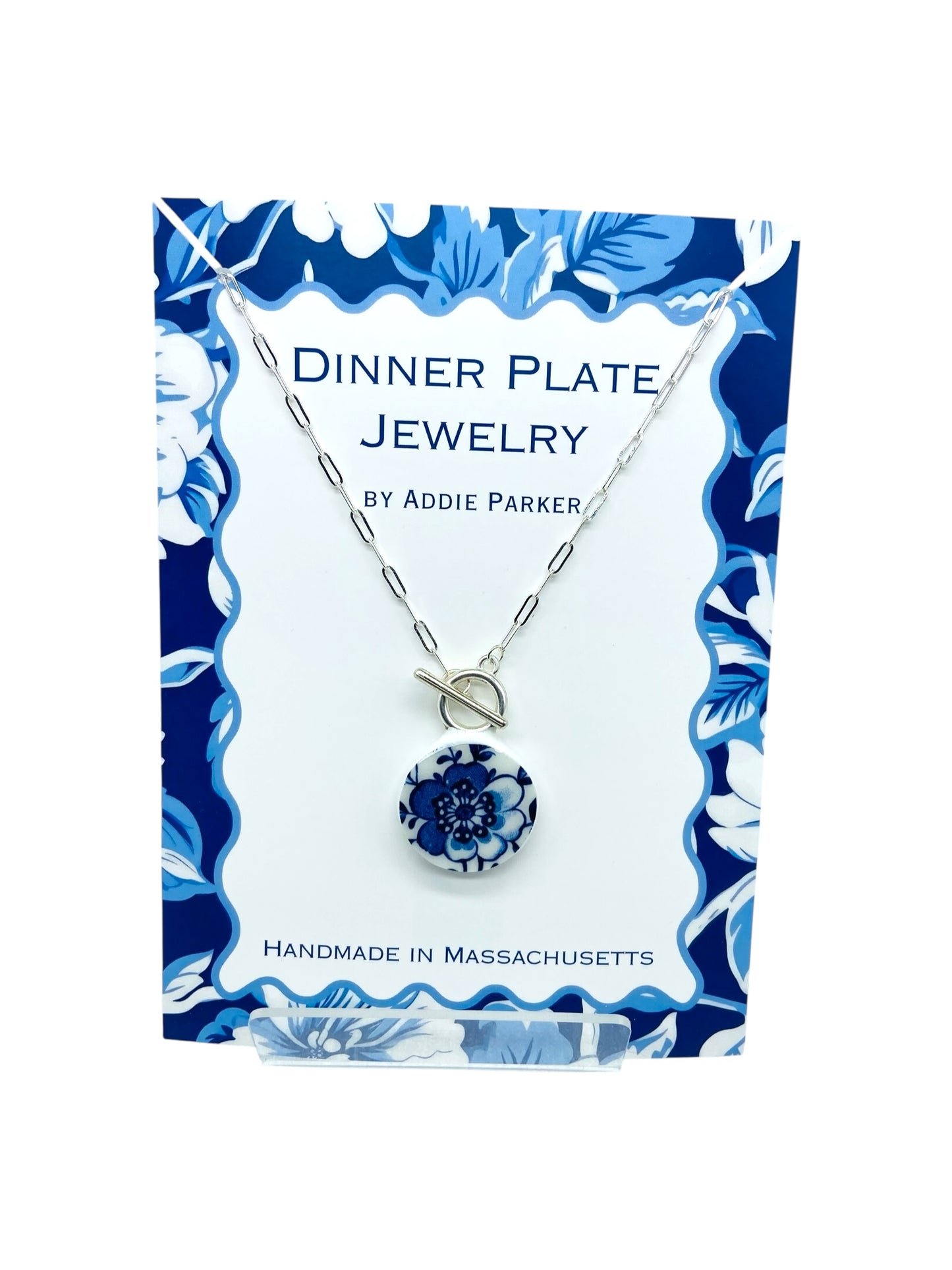 Flower Dinner Plate Necklace - Indies by Johnson Bros.