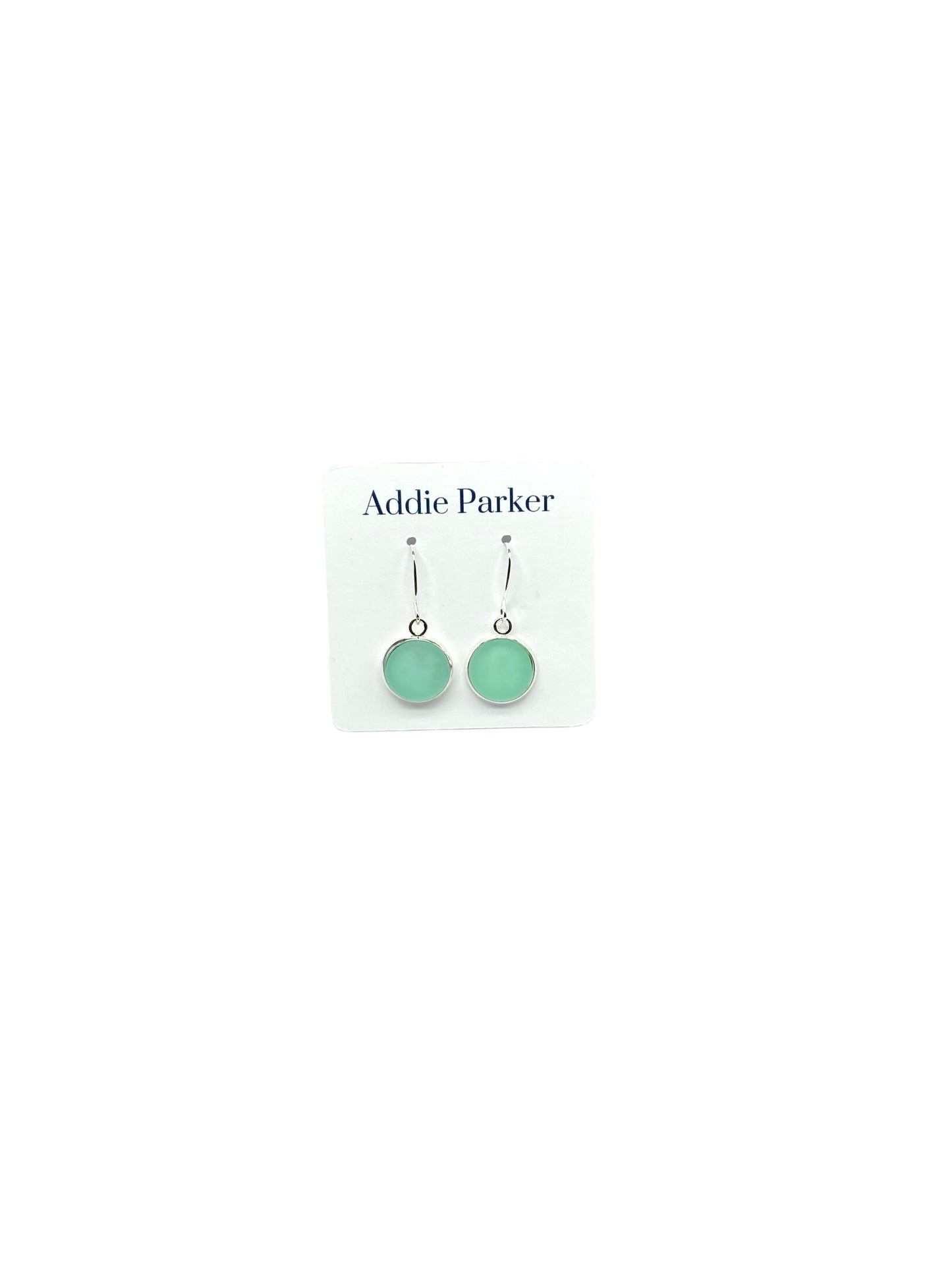 Sea Glass Style Earrings - Seafoam (SG 20)