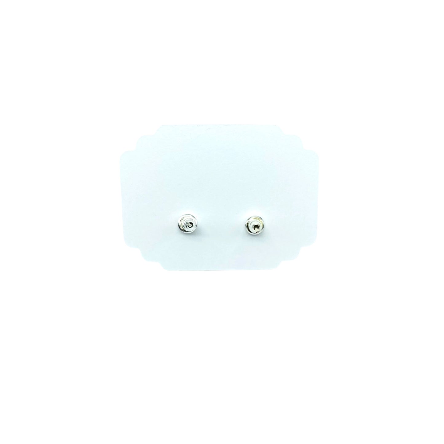 Small Stud Earrings (ST 47) - Solid Light Blue