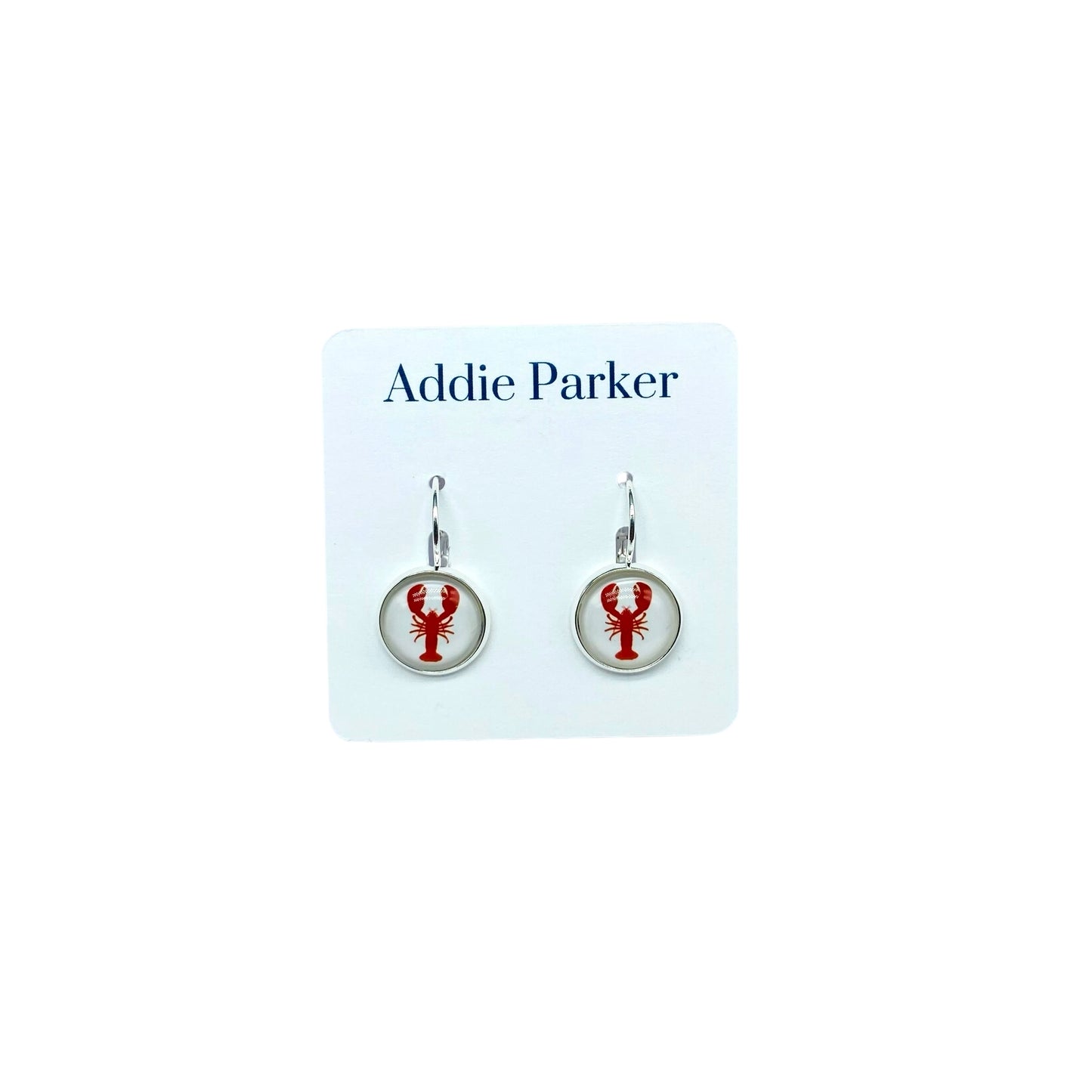 Lever Back Earrings (E 168) - Red Lobster