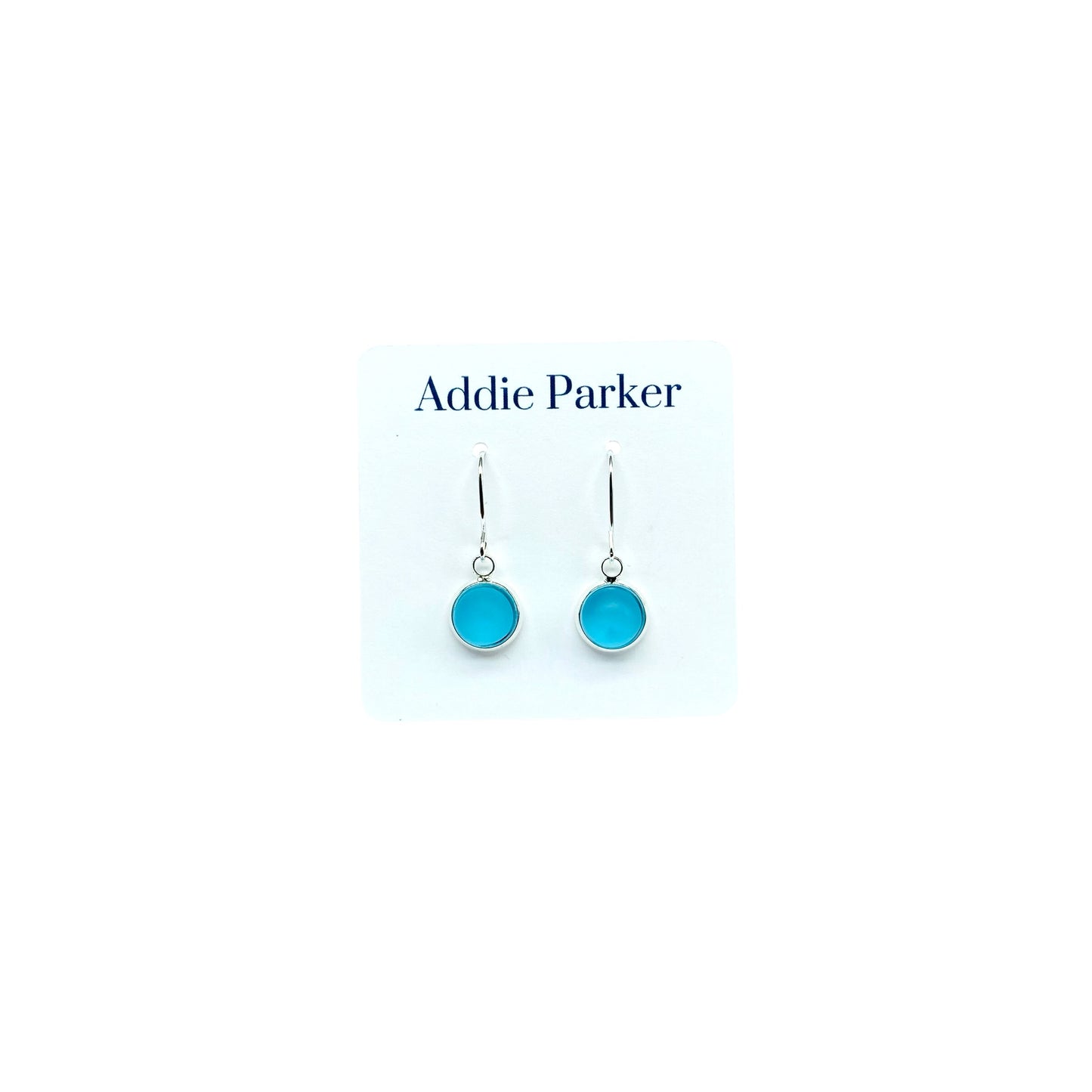 Small Sea glass French Hook - Light Blue (SG 26)