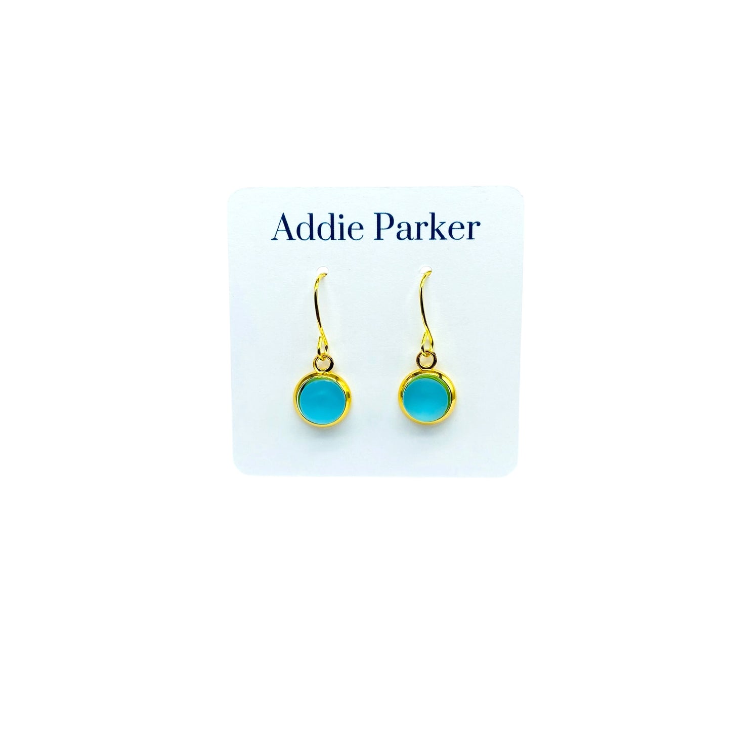 Small Sea glass French Hook - Light Blue (SG 27)