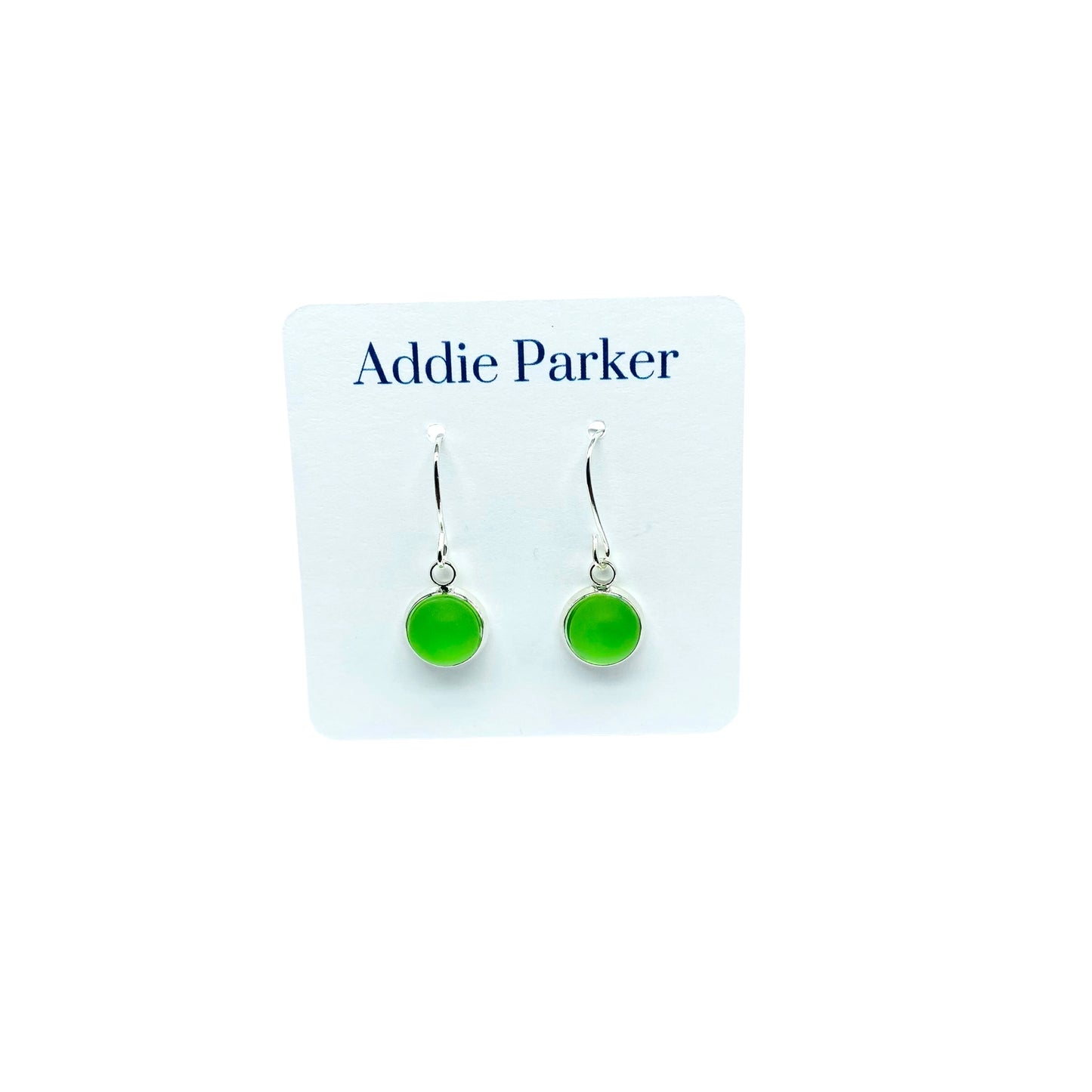 Small Sea glass French Hook - Light Green (SG 28)