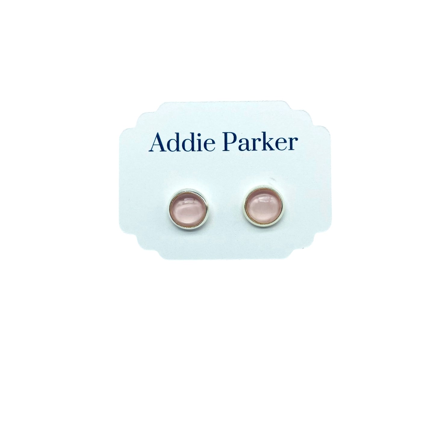 Small Stud Earrings (ST 19) - Pink Stud