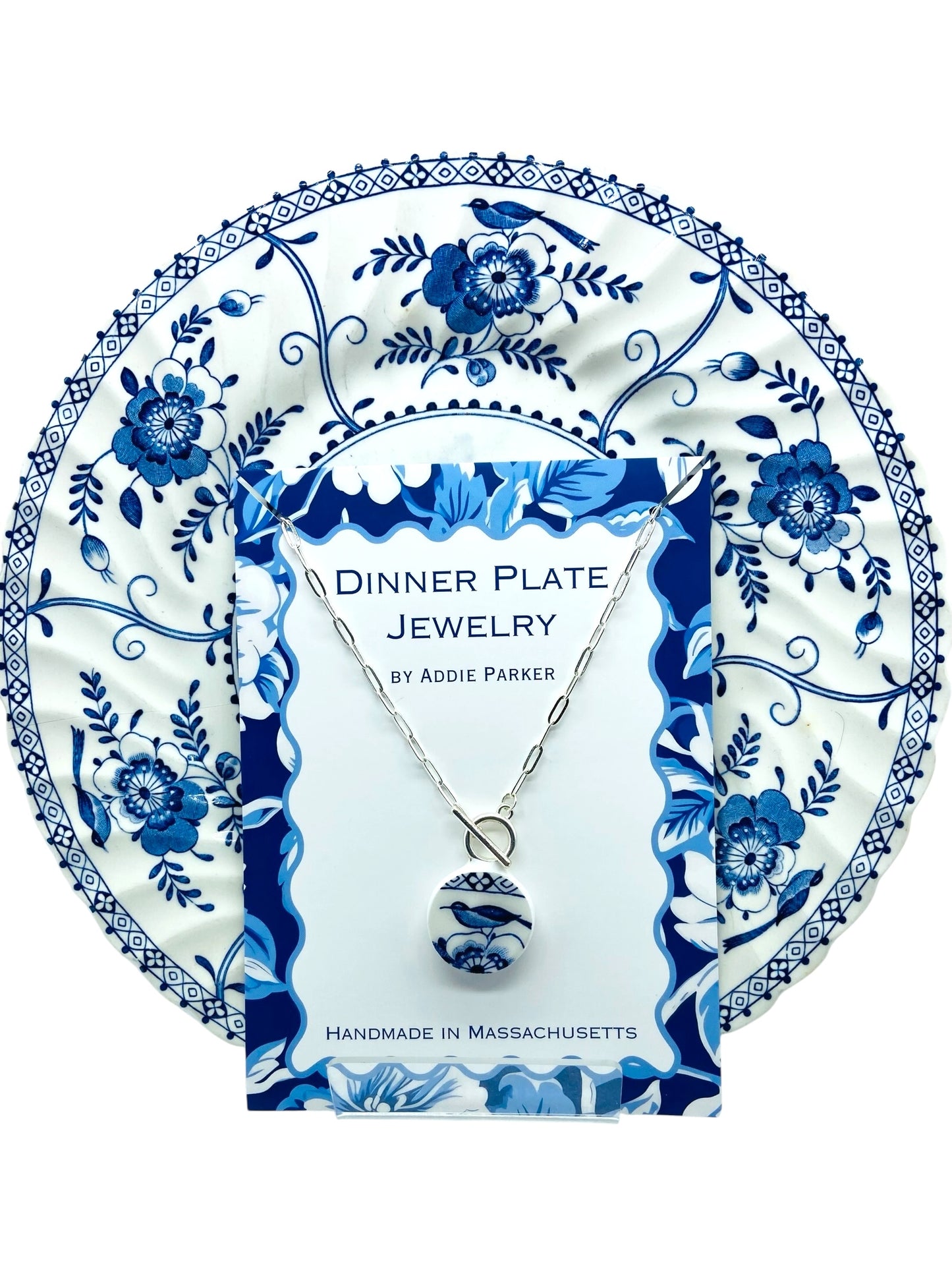 Bird Dinner Plate Necklace - Indies by Johnson Bros.