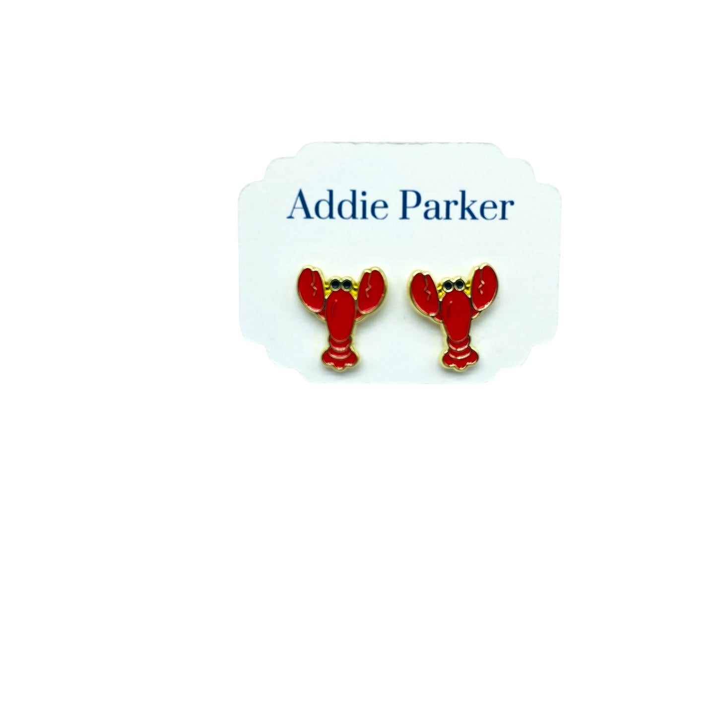 Stud Earrings (ST 120) - Enamel Lobster Stud Earrings