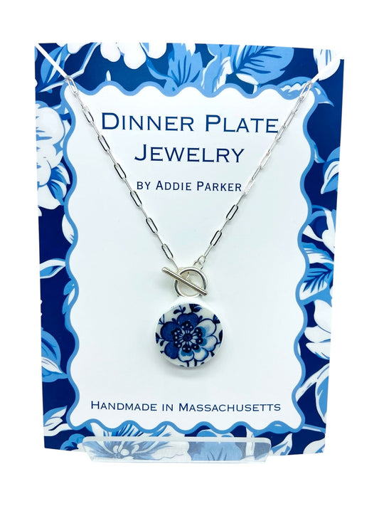 Flower Dinner Plate Necklace - Indies by Johnson Bros.