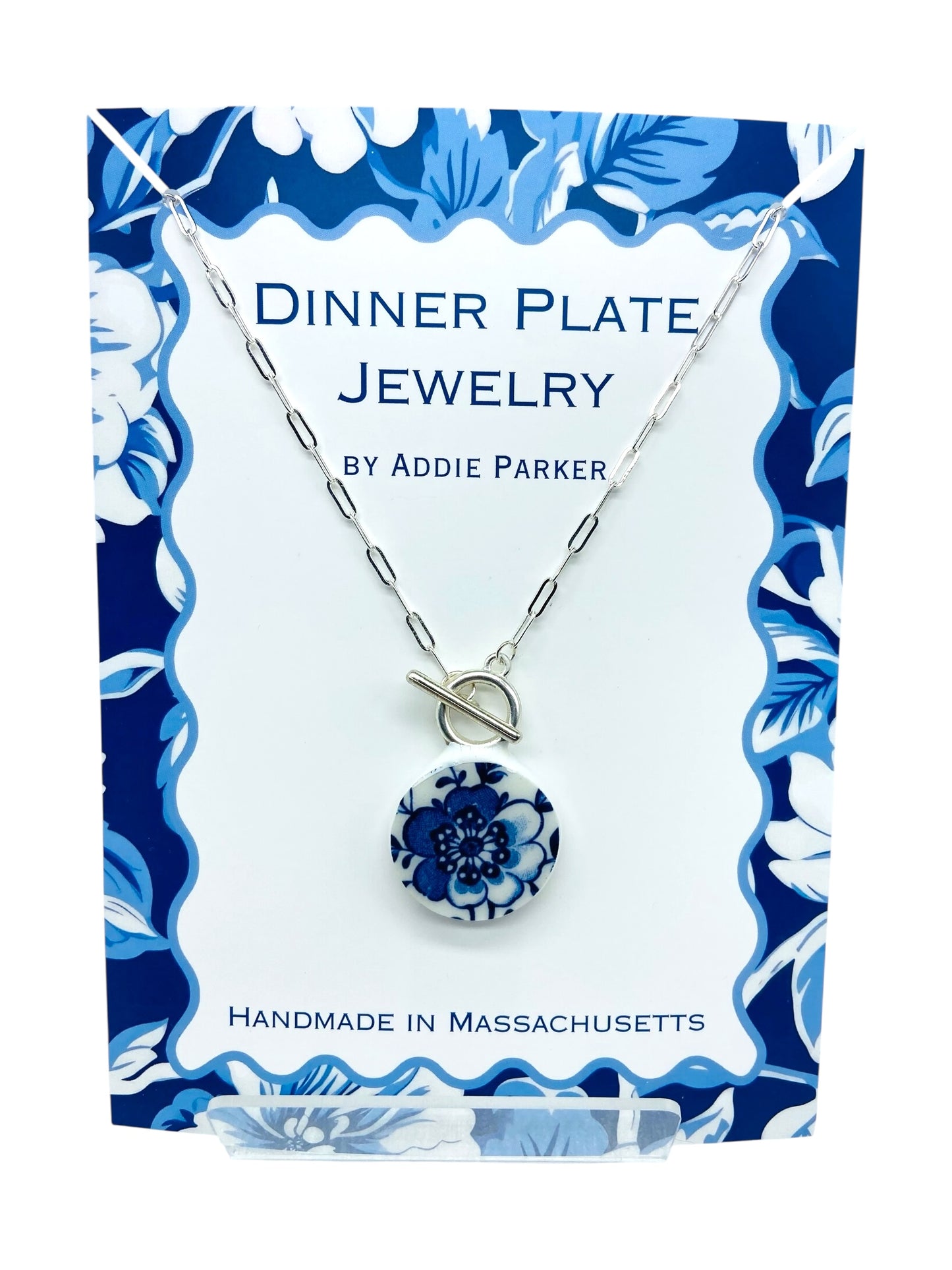 Flower Dinner Plate Necklace - Indies by Johnson Bros.