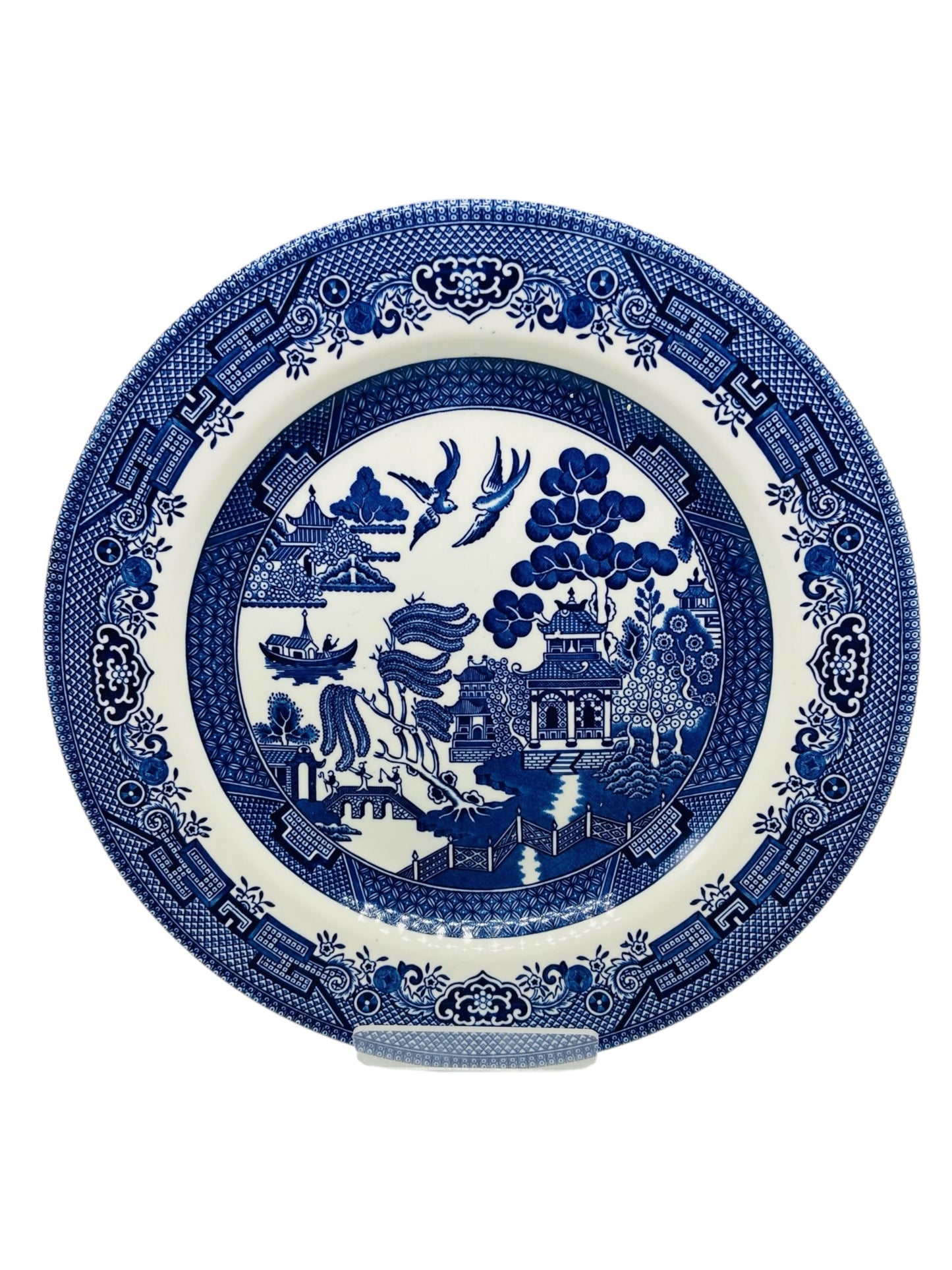 Pagoda Dinner Plate Necklace - Churchill Blue Willow