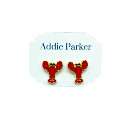 Stud Earrings (ST 120) - Enamel Lobster Stud Earrings