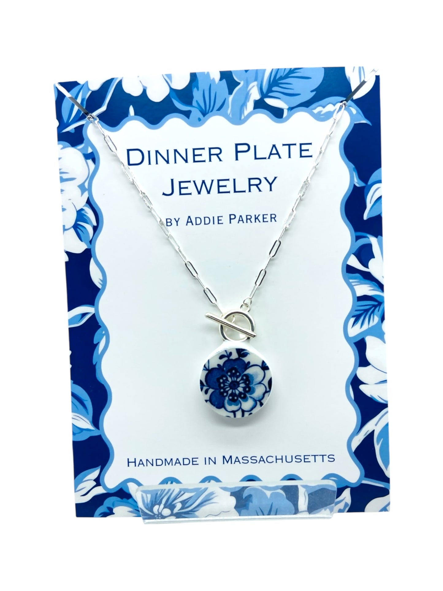 Flower Dinner Plate Necklace - Indies by Johnson Bros.