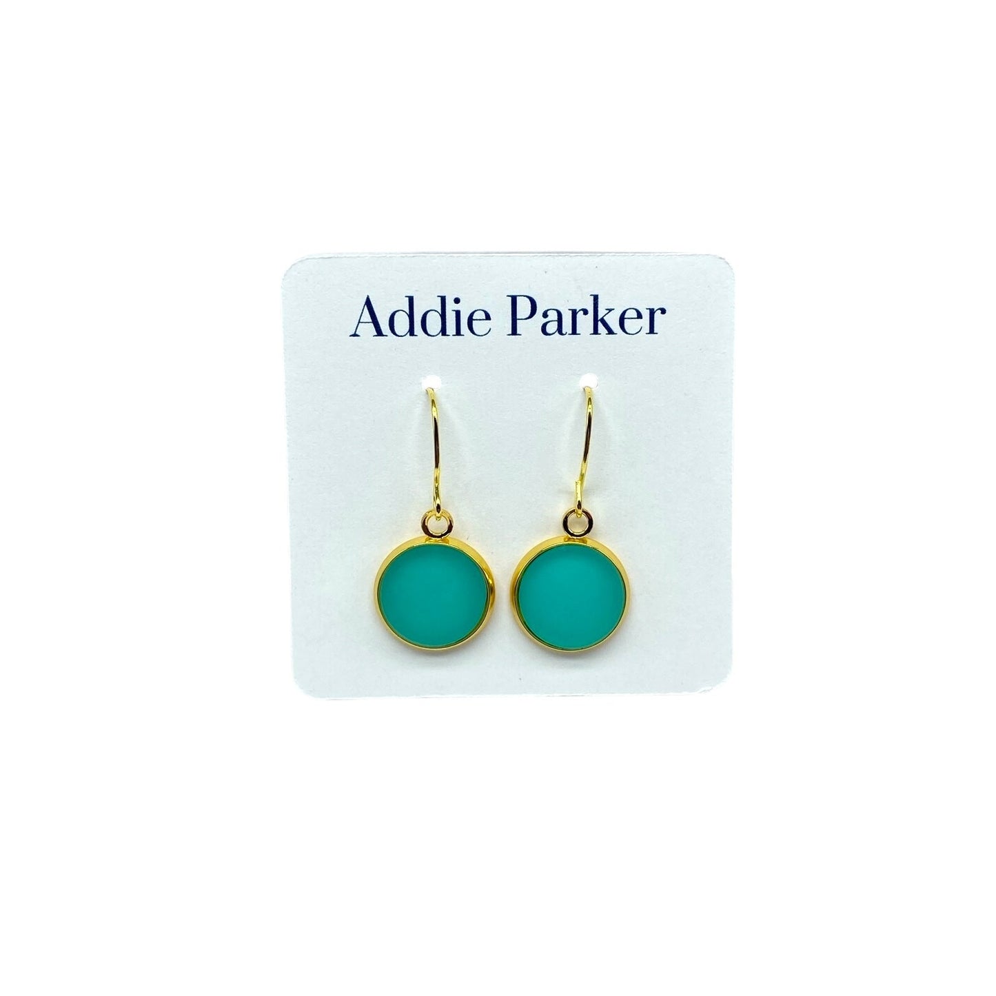 Sea Glass Style Earrings - Turquoise (SG 15)