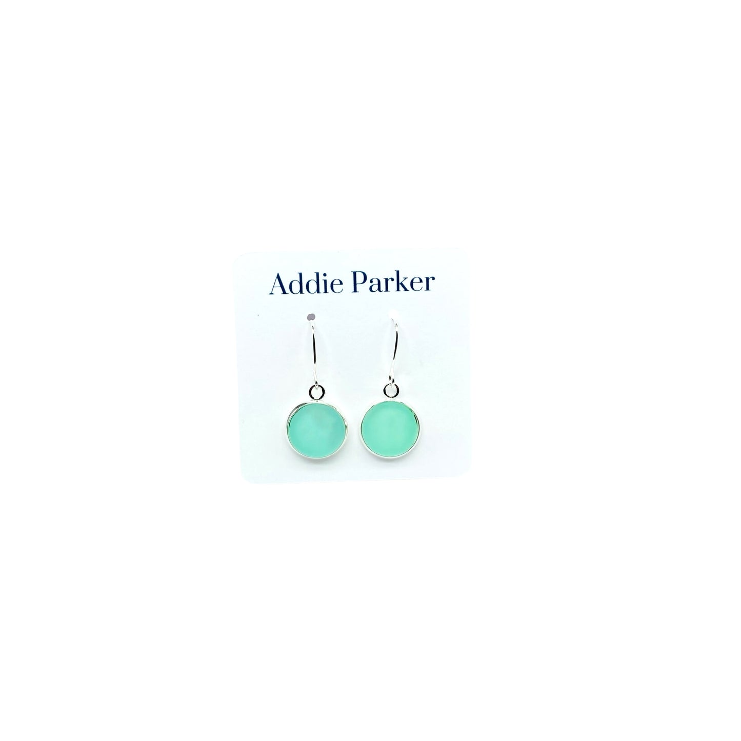 Sea Glass Style Earrings - Seafoam (SG 20)