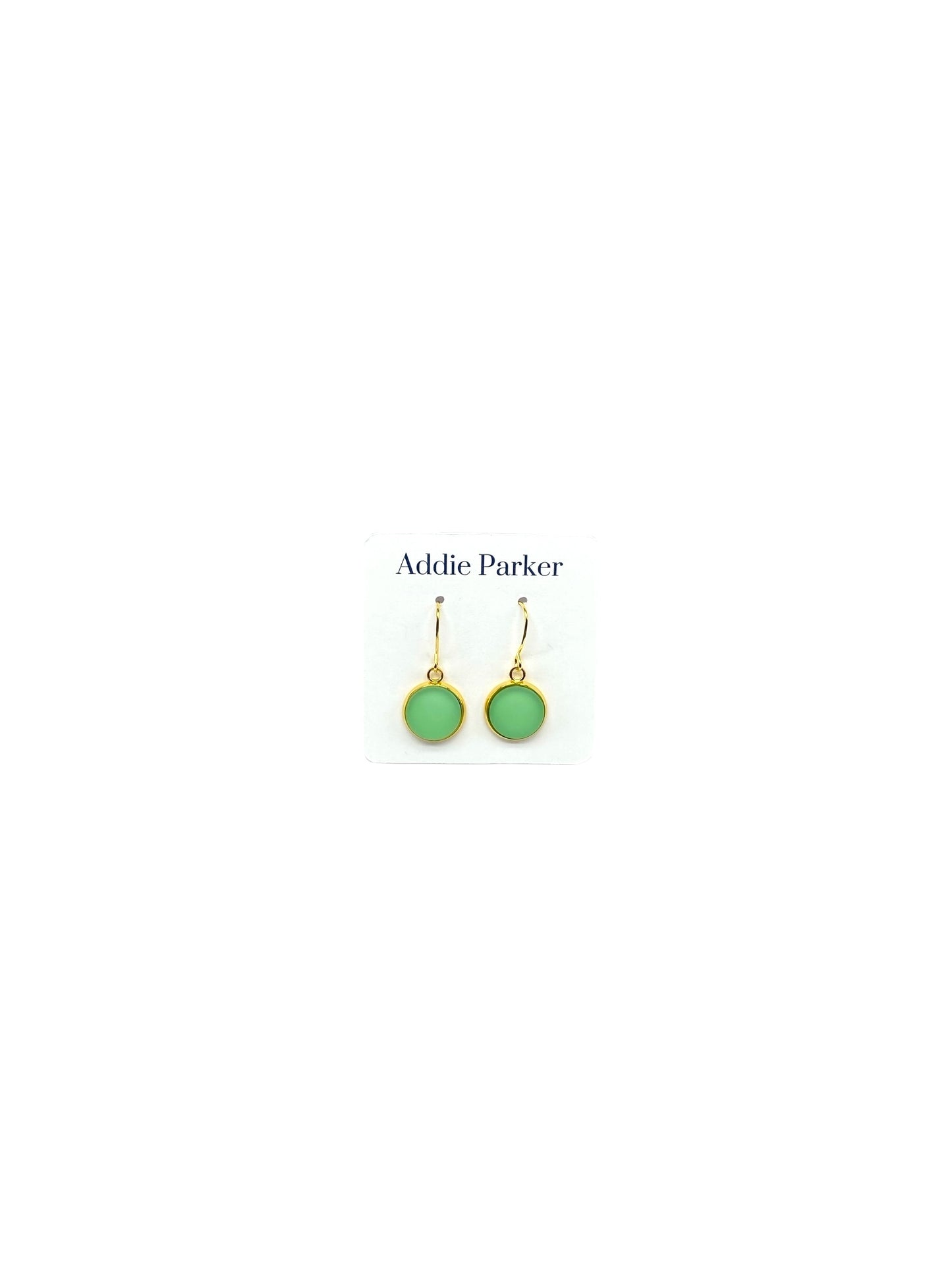 Sea Glass Style Earrings - Light Green (SG 19)