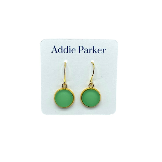 Sea Glass Style Earrings - Light Green (SG 19)