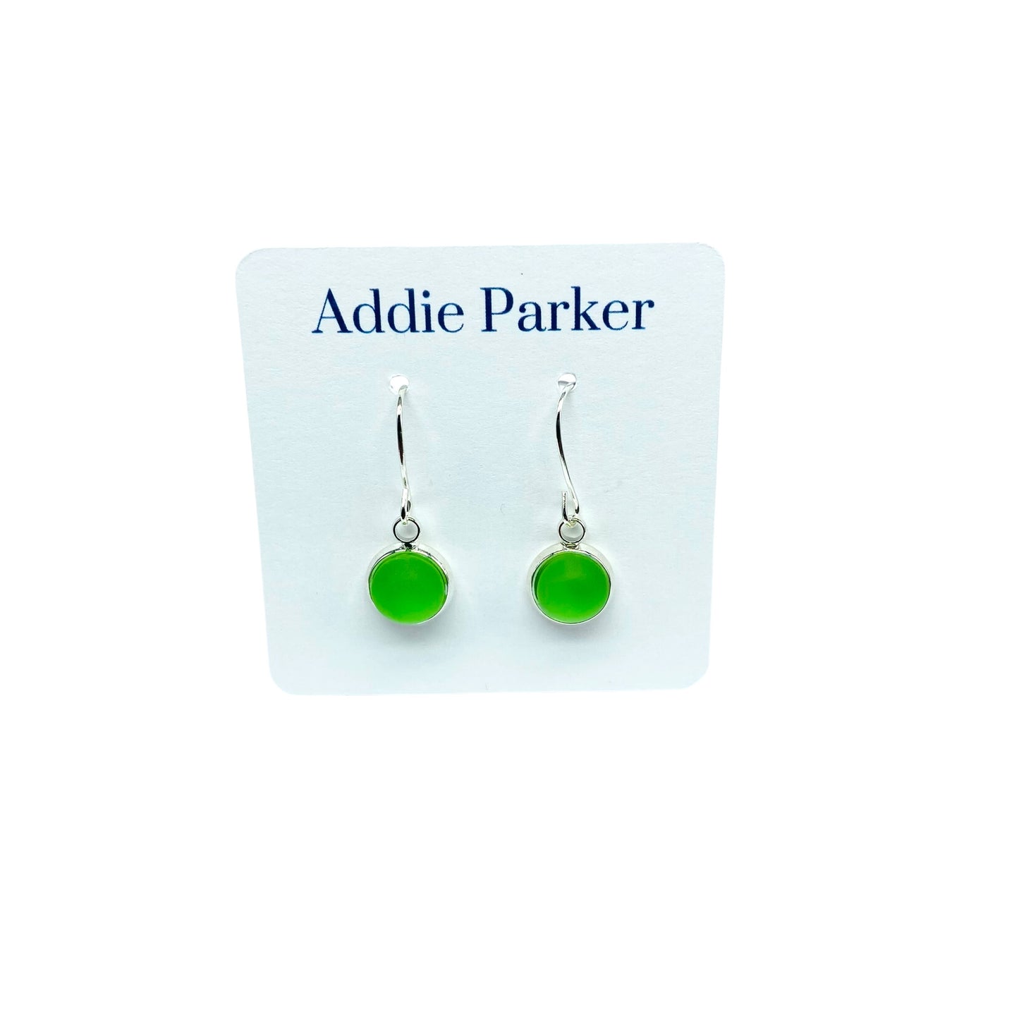 Small Sea glass French Hook - Light Green (SG 28)