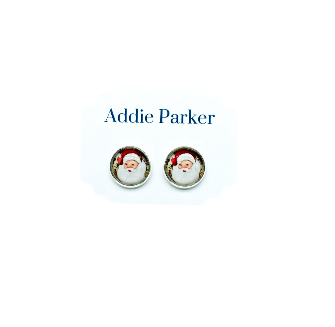 Large Stud Earring (LS 16) - Santa