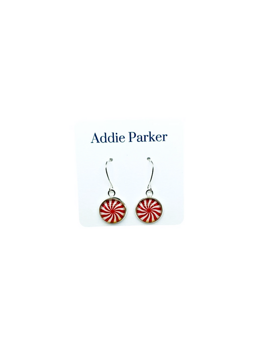 French Hook Style Earring (FH 2) -Candy Cane