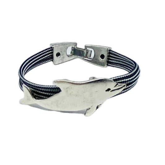 Dolphin Bracelet- Nautical Rope (B402)