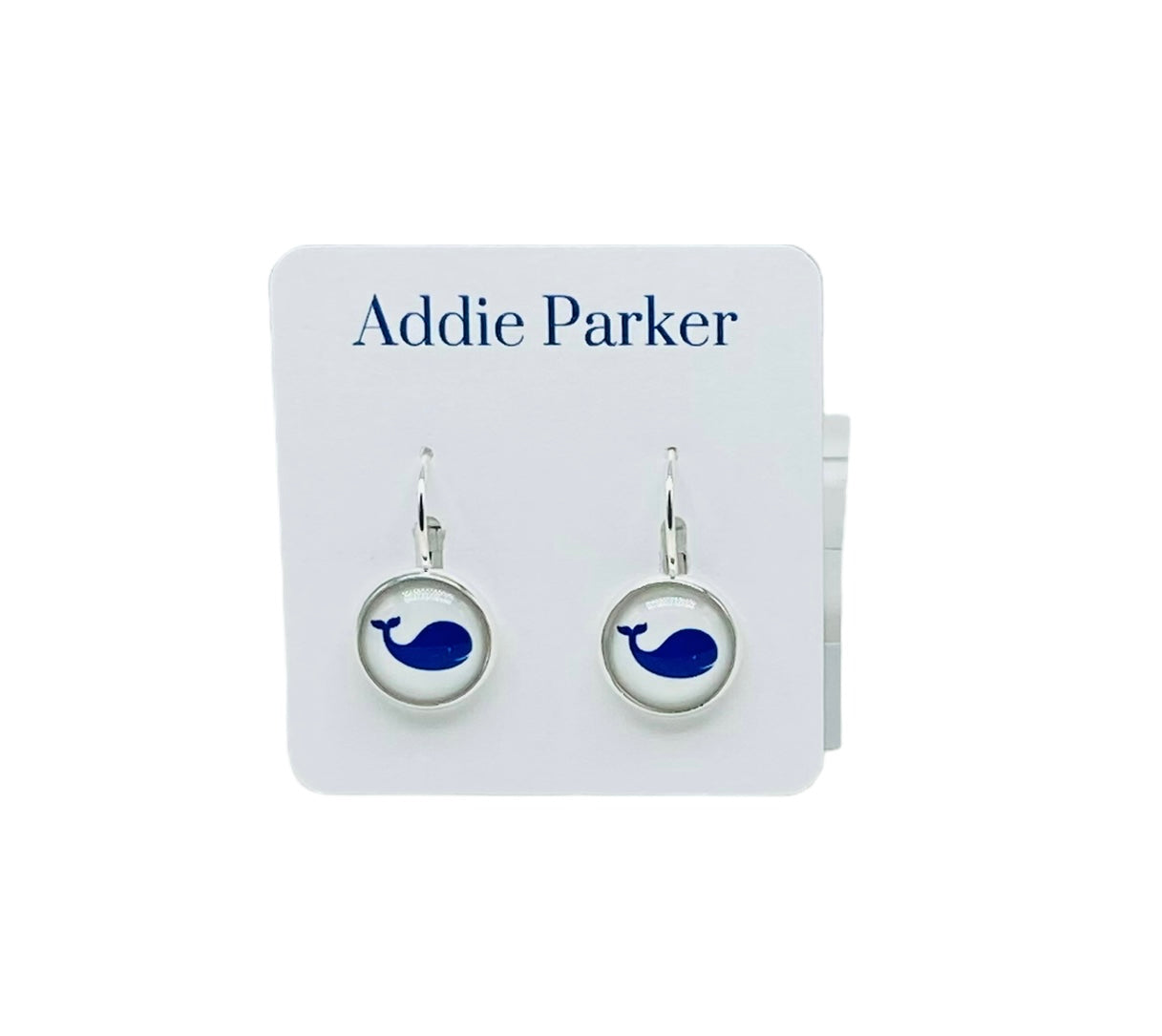 Lever Back Earrings (E 180) - Whale