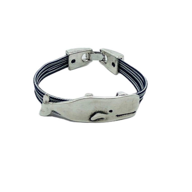 Whale Bracelet- Nautical Rope (B401)